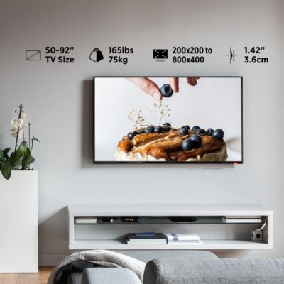 Flat / Fixed TV Wall Mount for 50" to 92" TVs up to 165lbs 
