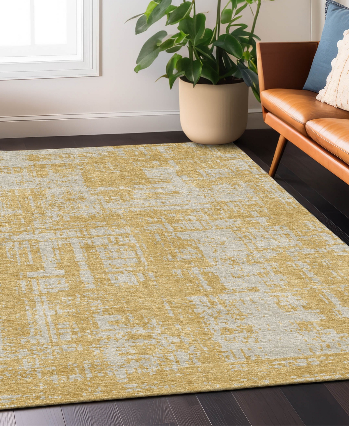 Addison Chantille Acn895 9'x12' Area Rug In Gold