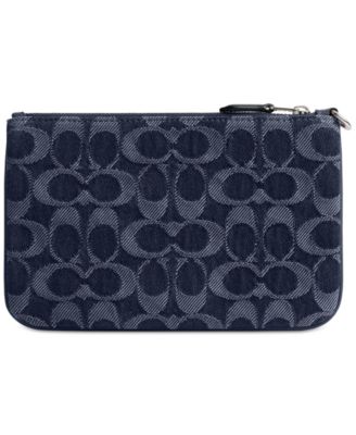 Essential Small Wristlet in Signature Denim 