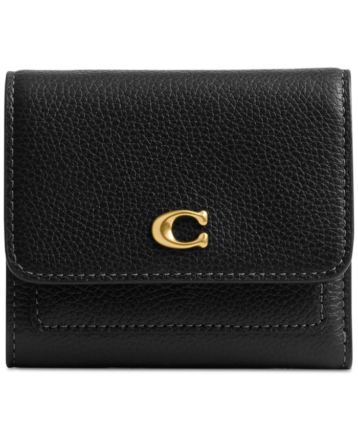 COACH Mila Mini Leather Flap Wallet