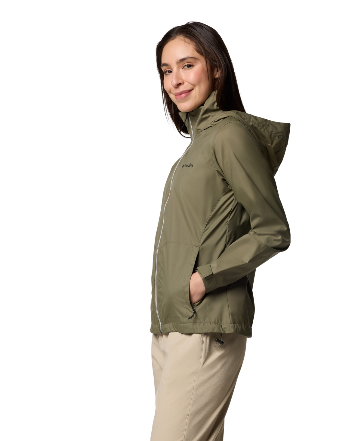 COLUMBIA WOMEN'S SWITCHBACK IV HOODED PACKABLE JACKET 