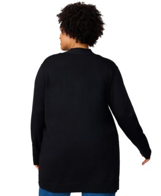 Plus Size  Open-Front Cardigan Sweater