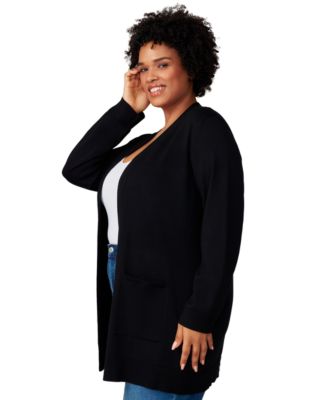 Plus Size  Open-Front Cardigan Sweater
