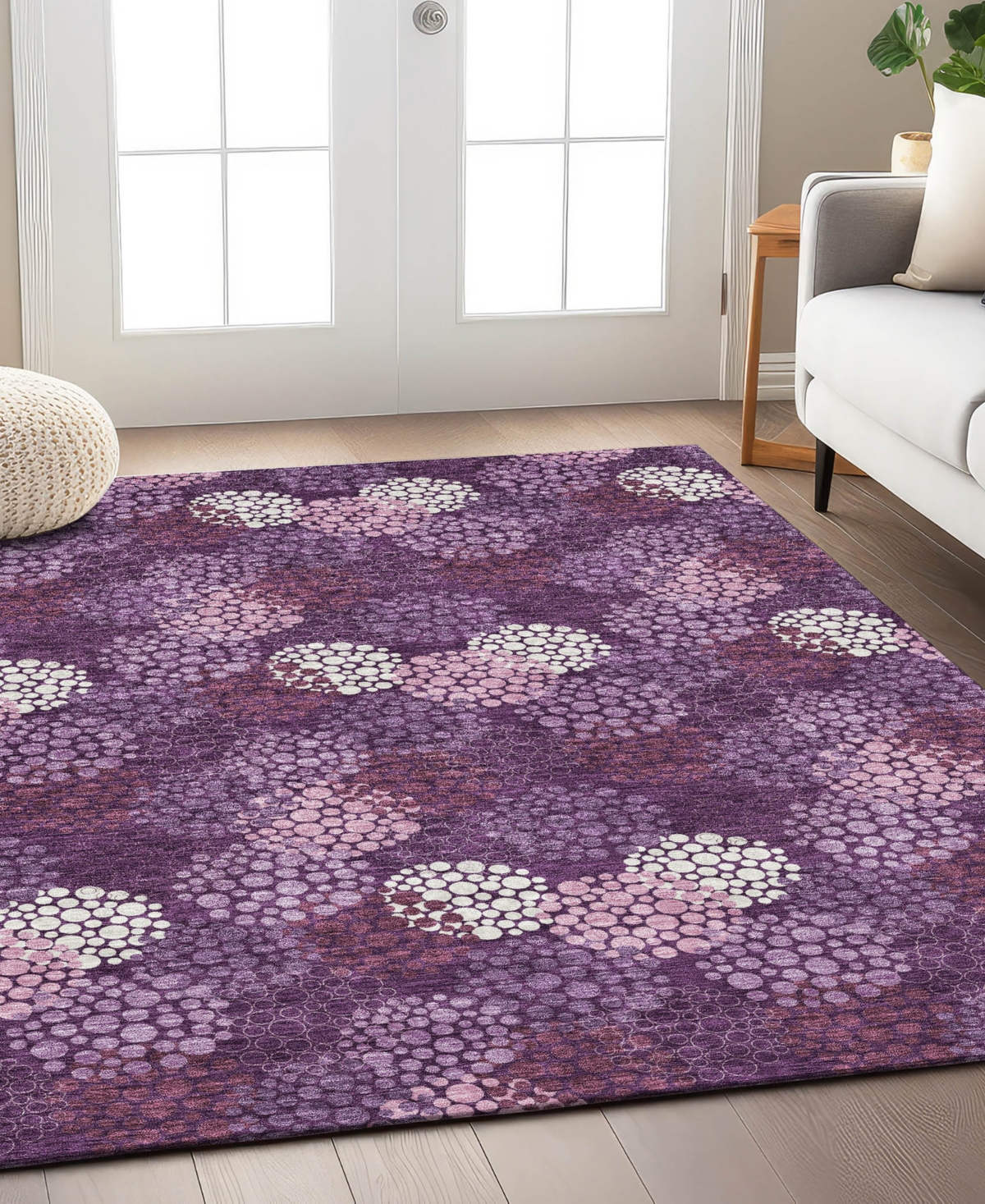 Addison Chantille Acn908 9'x12' Area Rug In Eggplant