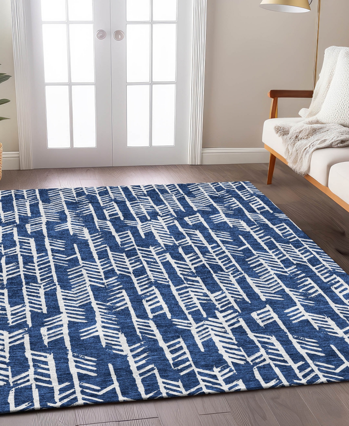 Addison Chantille Acn906 8'x10' Area Rug In Navy