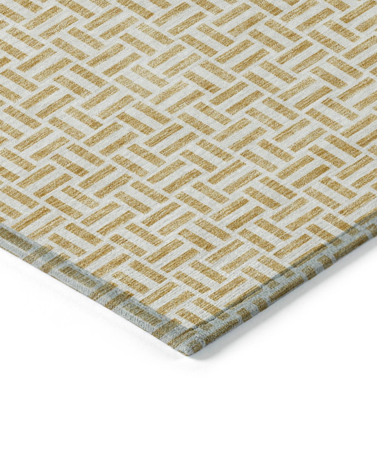 Addison Chantille Acn911 5'x7'6" Area Rug In Gold