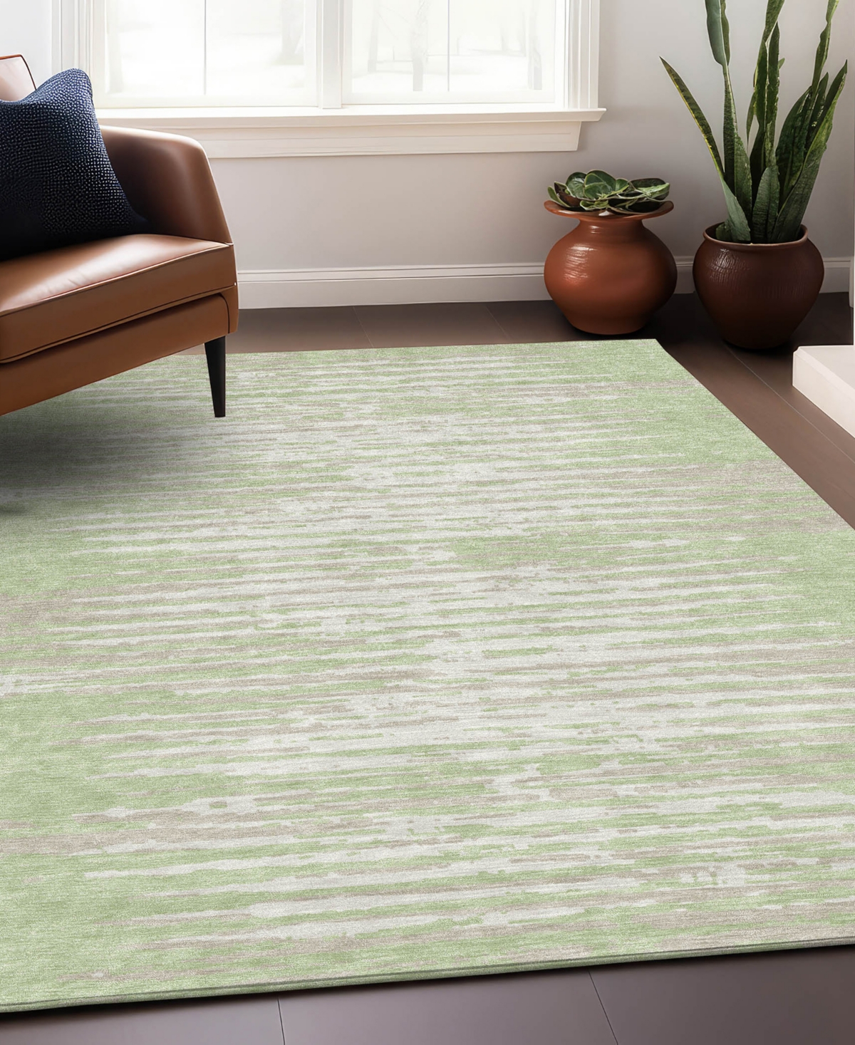 Addison Chantille Acn888 9'x12' Area Rug In Sage