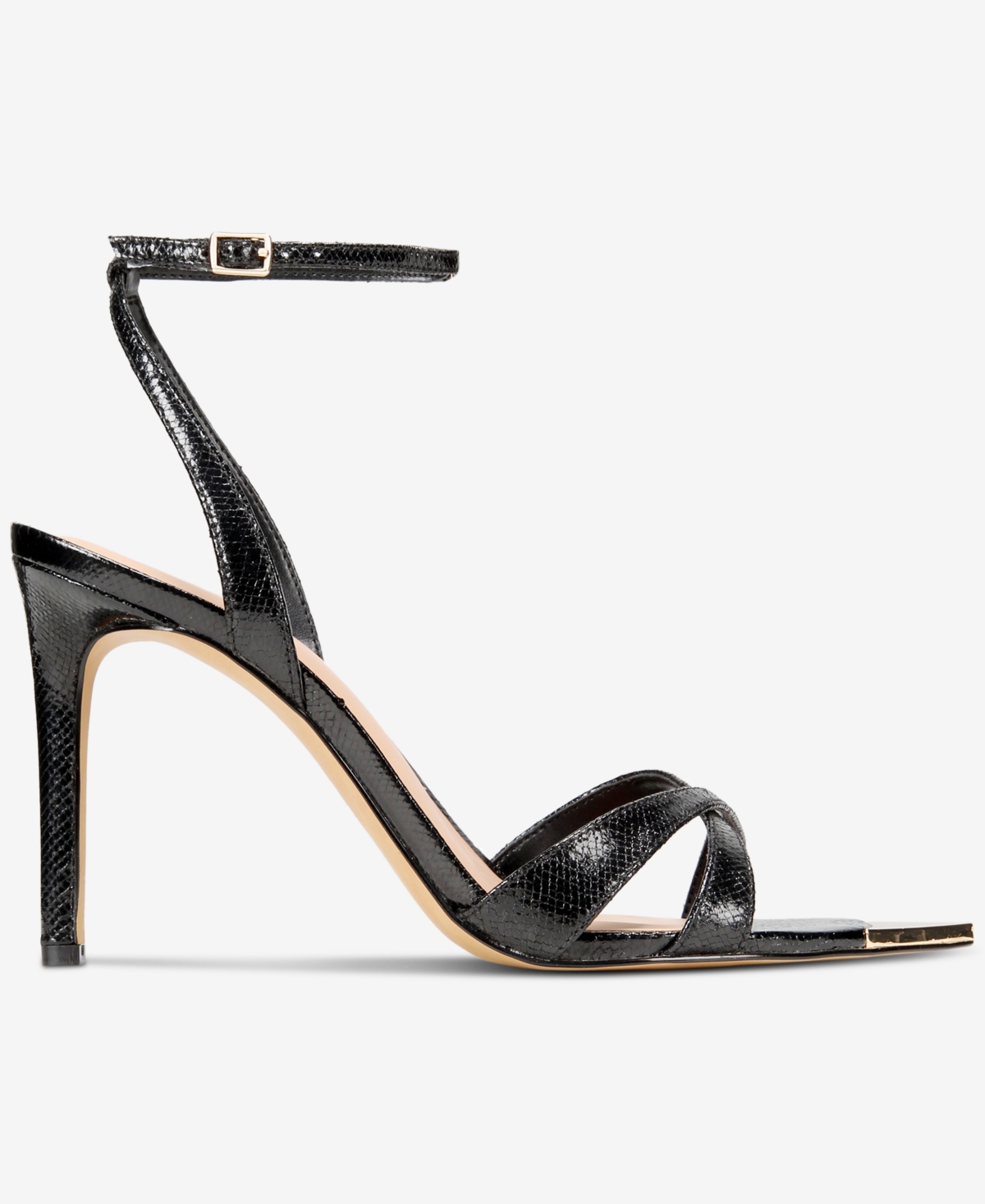 Inc International Concepts Women's Aelizia Dress Sandals, Exclusively At Macy's In Black Smooth