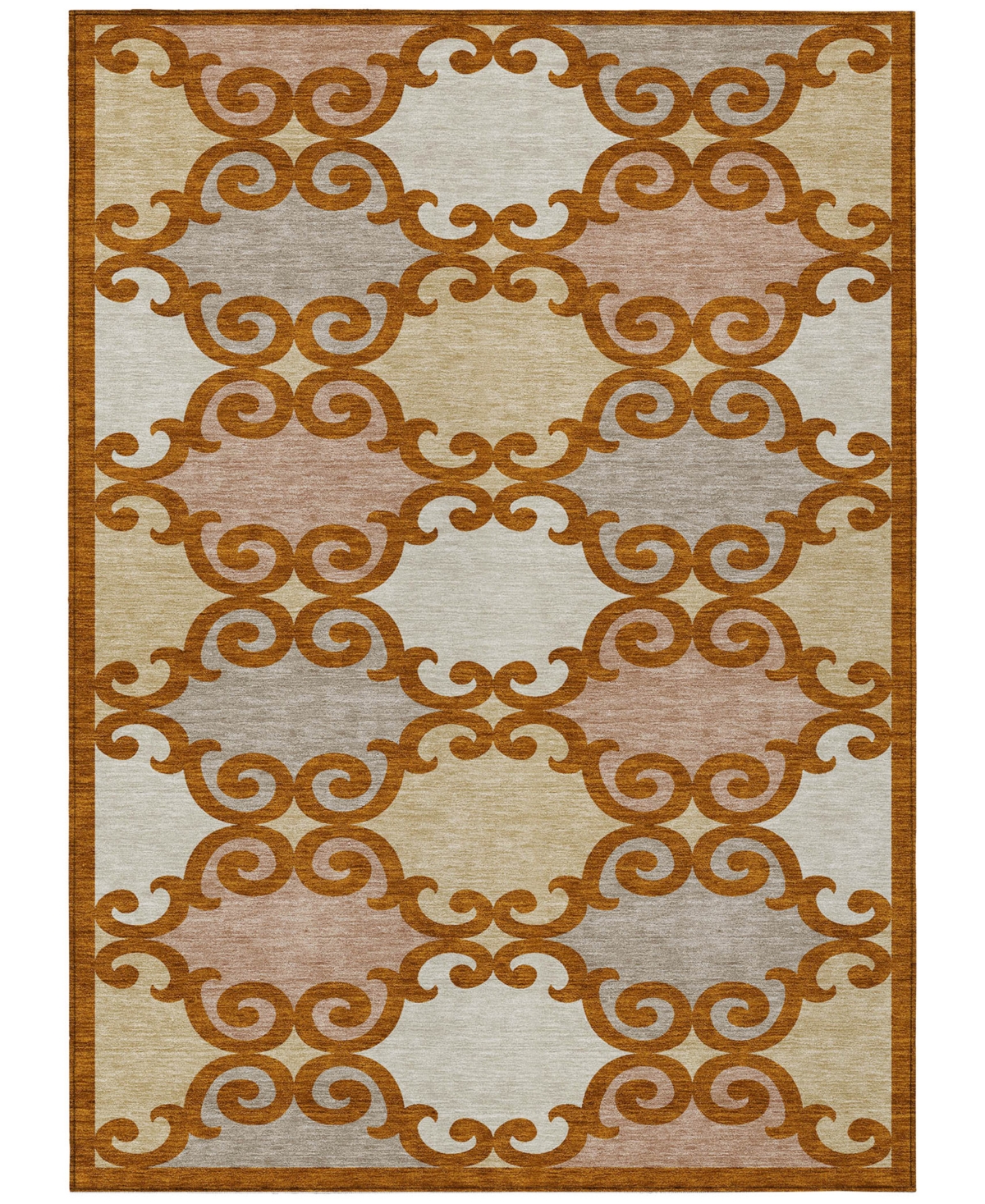 Addison Chantille Acn883 9'x12' Area Rug In Terracotta