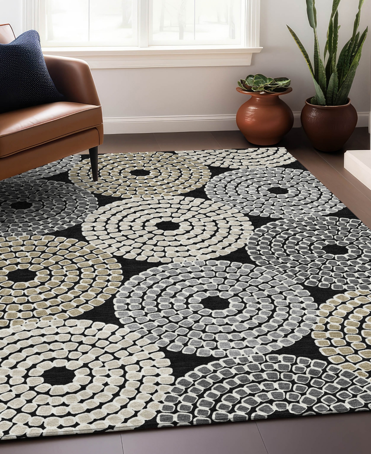 Addison Chantille Acn882 8'x10' Area Rug In Black