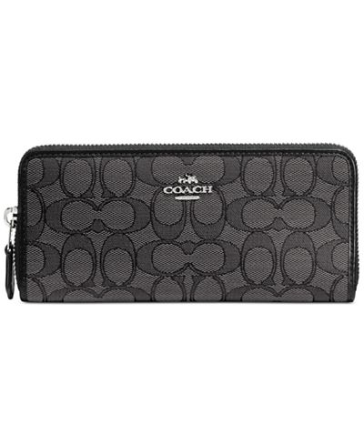COACH Slim Accordion Zip Wallet in Signature Jacquard - Handbags ...
