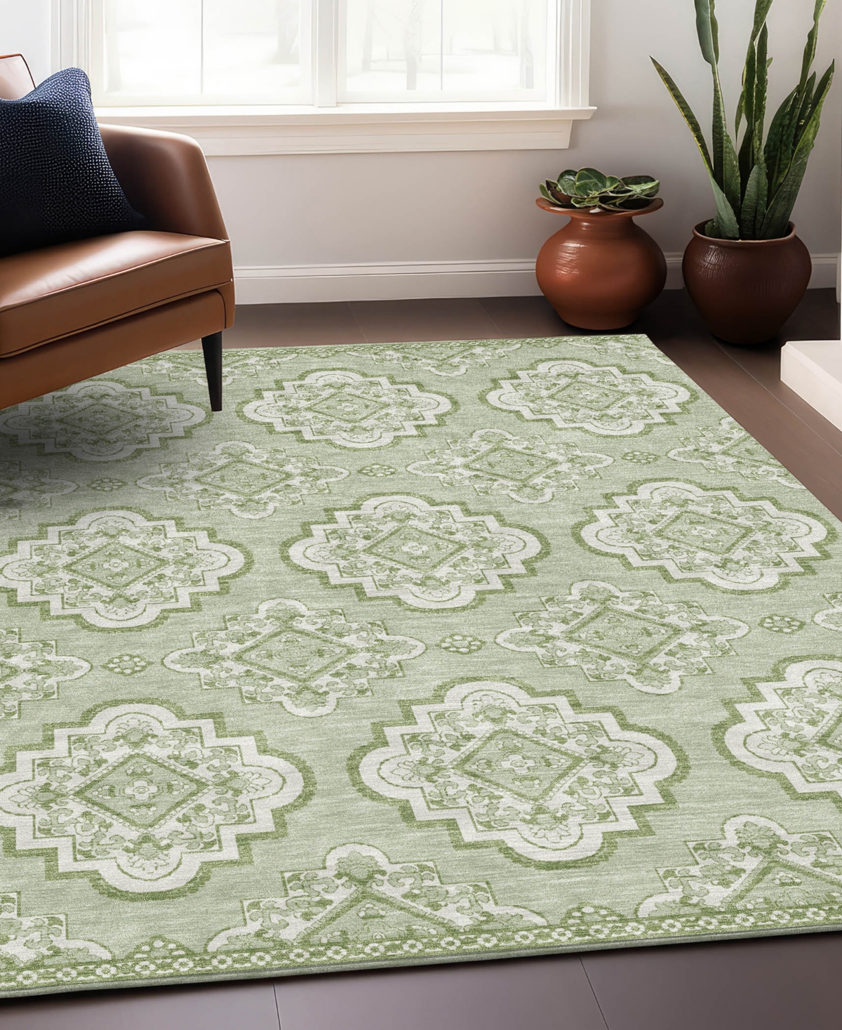 Addison Chantille Acn878 8'x10' Area Rug In Sage