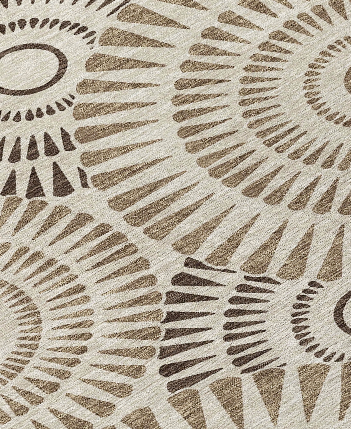 Addison Chantille Acn877 5'x7'6 Area Rug In Brown