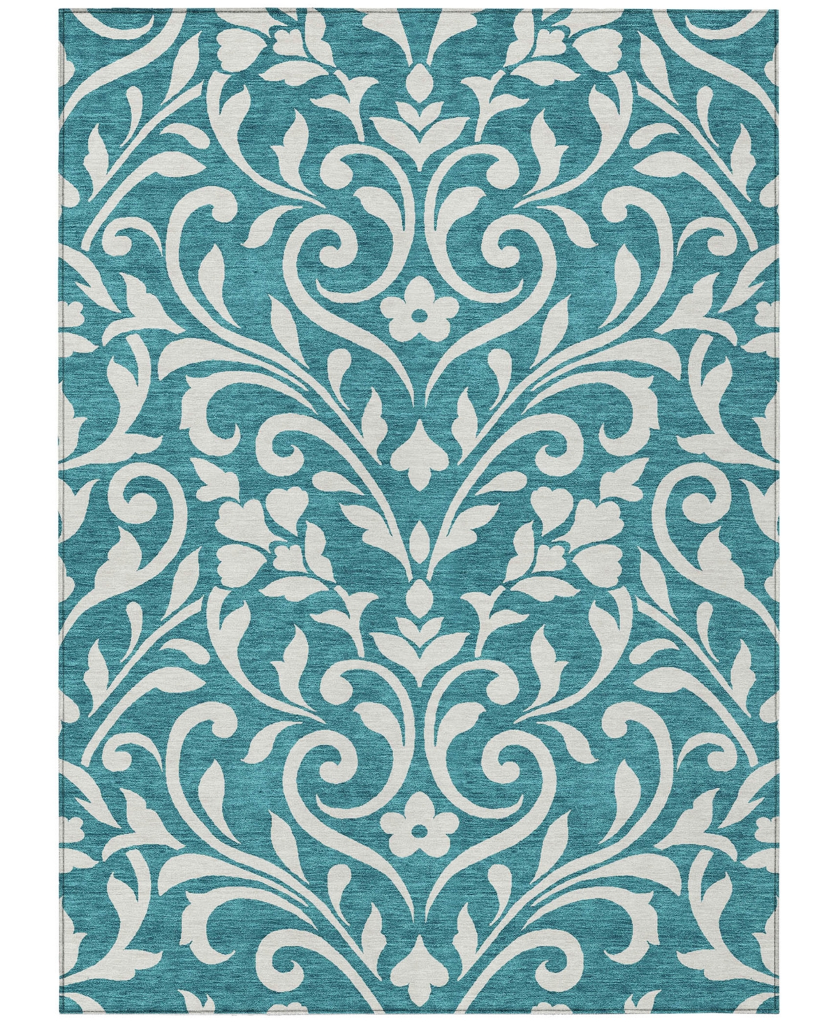 Shop Addison Chantille Machine Washable Acn875 8'x10' Area Rug In Teal