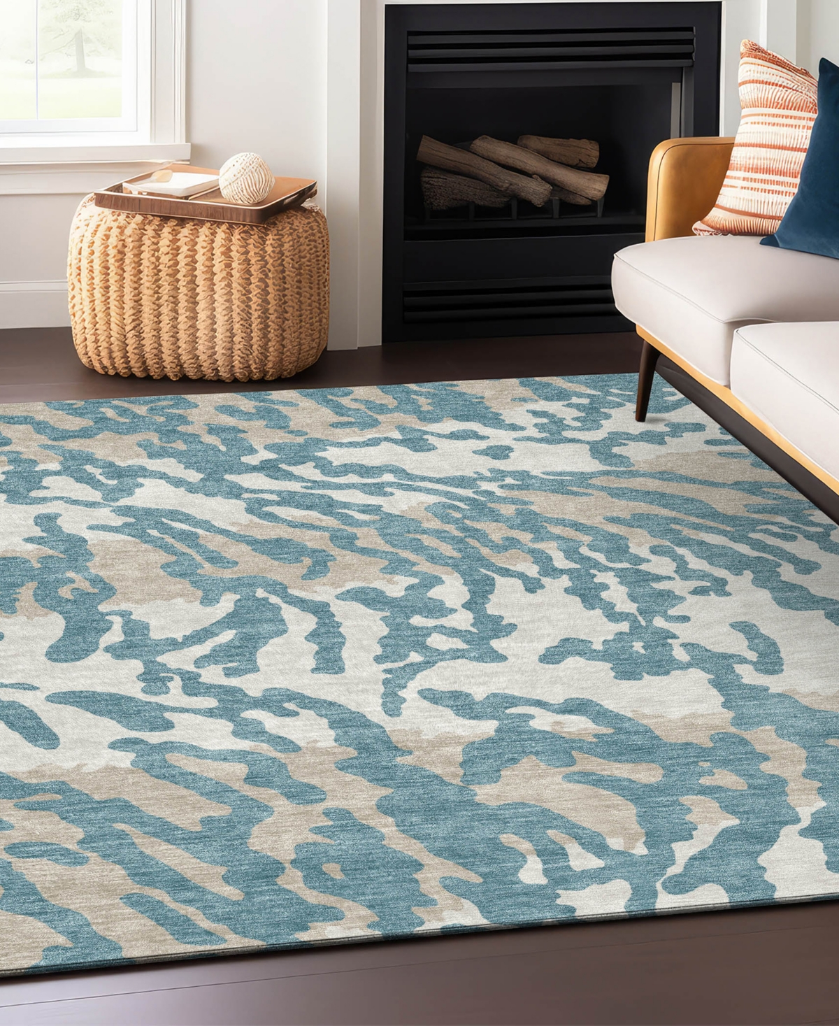 Addison Chantille Acn873 9'x12' Area Rug In Teal