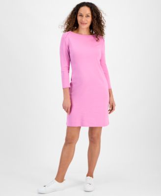 Style & Co - Petite Cotton Boat-Neck Dress, Exclusively at Macy's