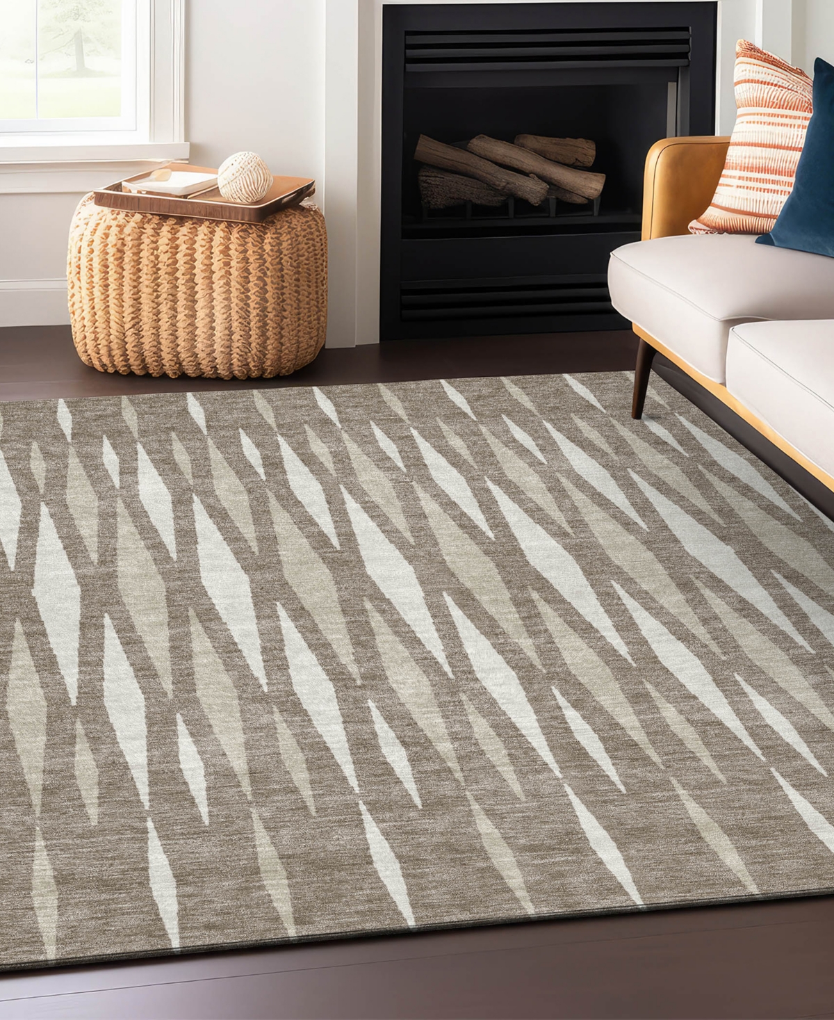 Addison Chantille Acn881 8'x10' Area Rug In Taupe