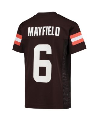 Big Boys and Girls Baker Mayfield Brown Cleveland Browns Replica Player Jersey