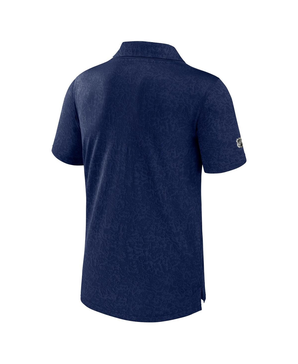 Fanatics Men's Navy New York Rangers Authentic Pro Jacquard Polo In Navy