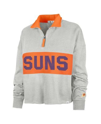 Women's Heather Gray Phoenix Suns Breakthrough Remi Quarter-Zip Jacket