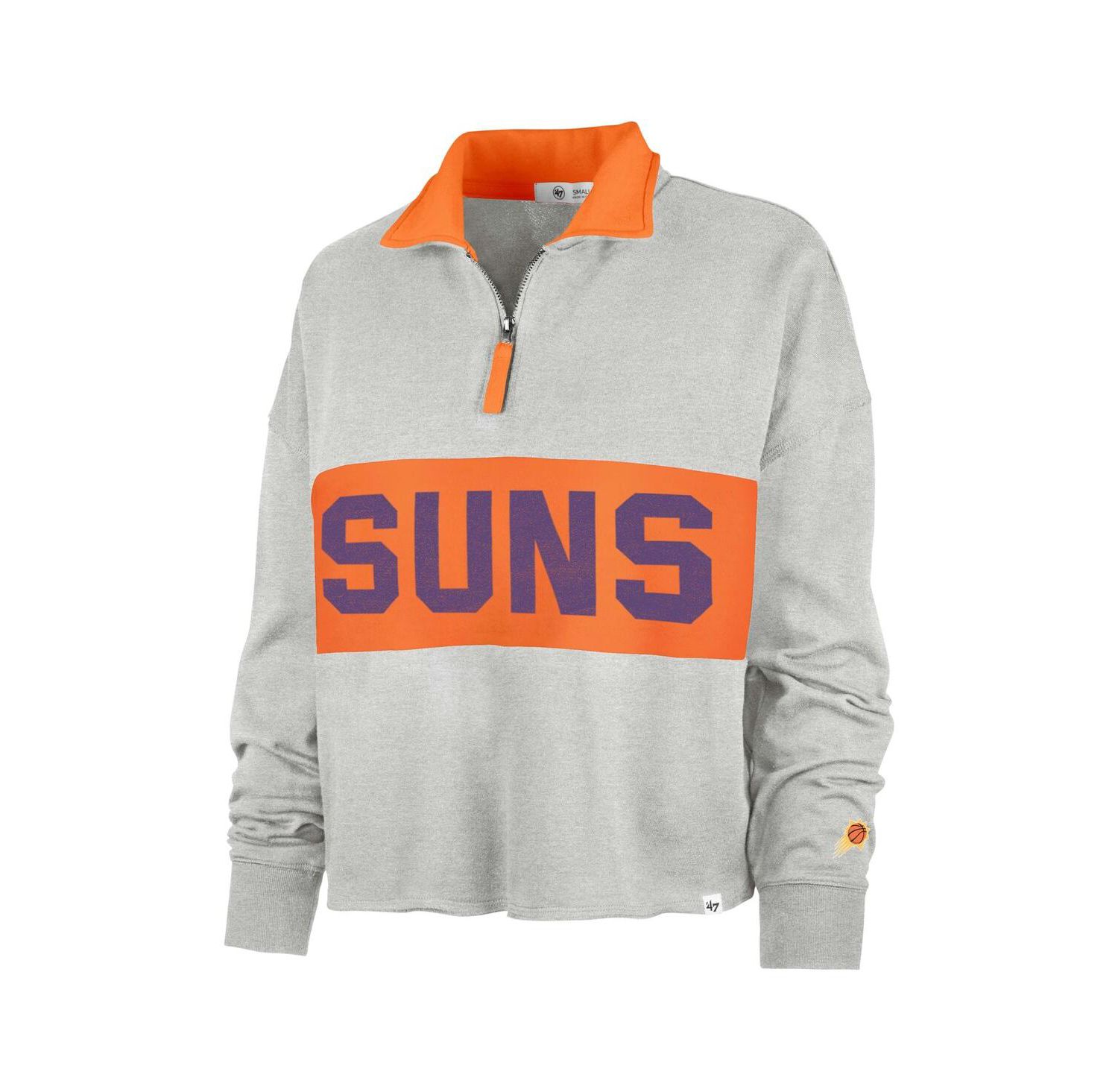 Women's Heather Gray Phoenix Suns Breakthrough Remi Quarter-Zip Jacket