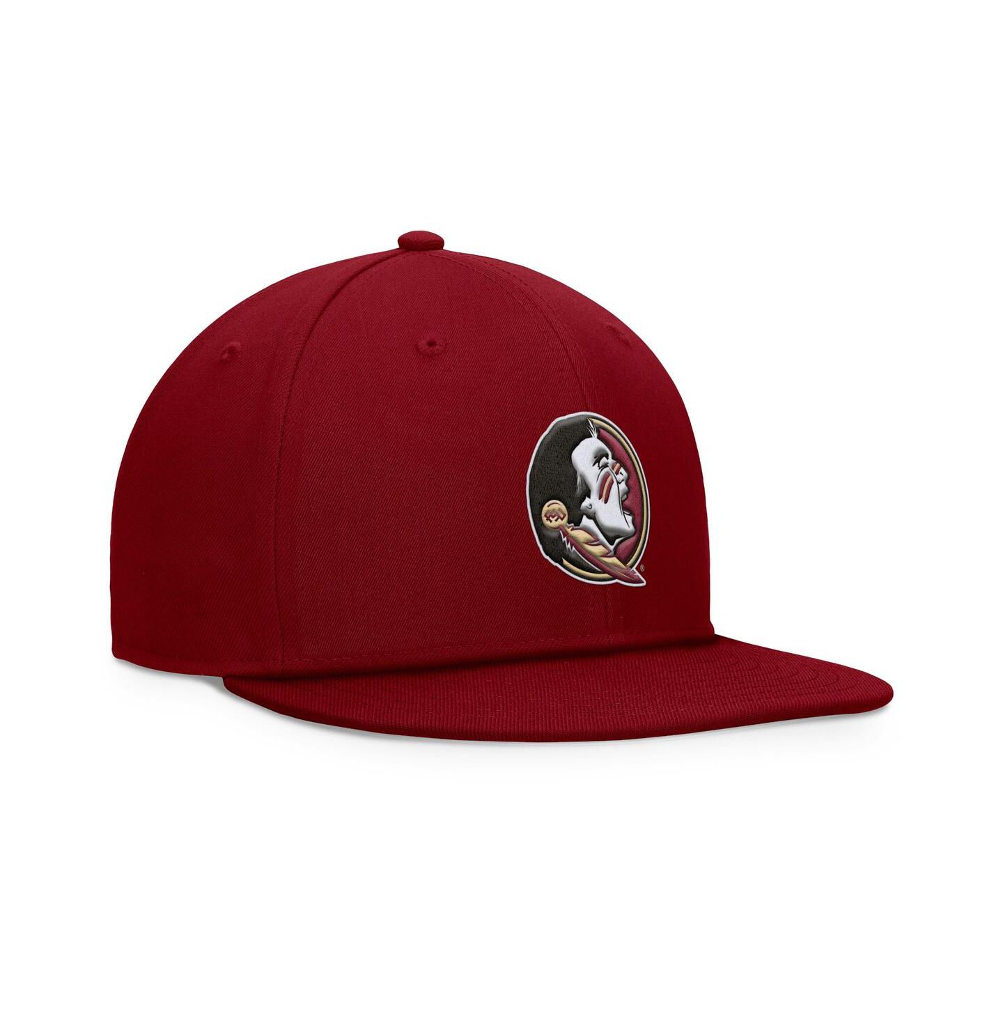 Мужская кепка Top of the World Garnet Florida State Seminoles Fundamental Snapback Hat — фото 3