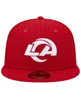 Men's Scarlet Los Angeles Rams 1990 Hawaii Pro Bowl Main Patch 59FIFTY Fitted Hat