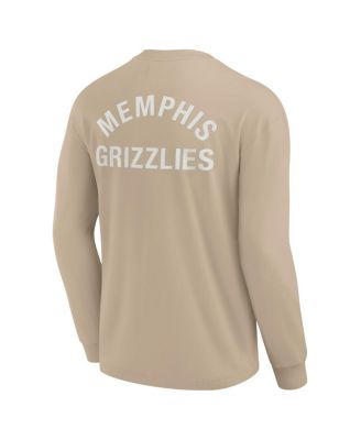 Men's and Women's Khaki Memphis Grizzlies Elements Super Soft Long Sleeve T-Shirt