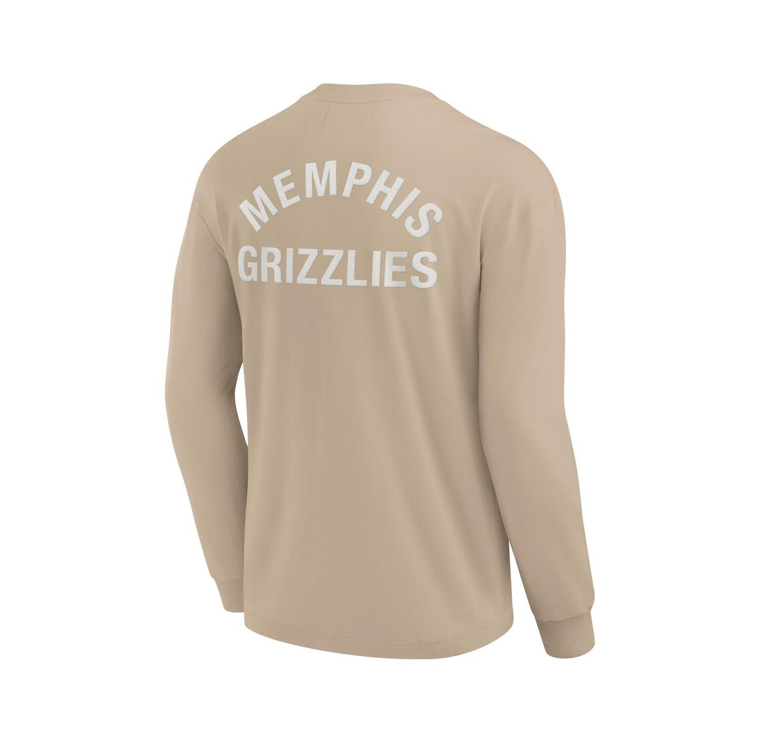Men's and Women's Khaki Memphis Grizzlies Elements Super Soft Long Sleeve T-Shirt