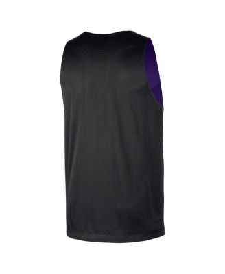 Men's Purple/Black Los Angeles Lakers&nbsp;Courtside Reversible Mesh Practice Jersey