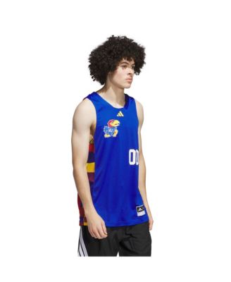 Men's 00 Royal/Red Kansas Jayhawks Black History Month Basketball Jersey
