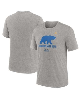 Jordan - Men's Heather Gray UCLA Bruins Local Campus Time Honored Tradition Tri-Blend T-shirt