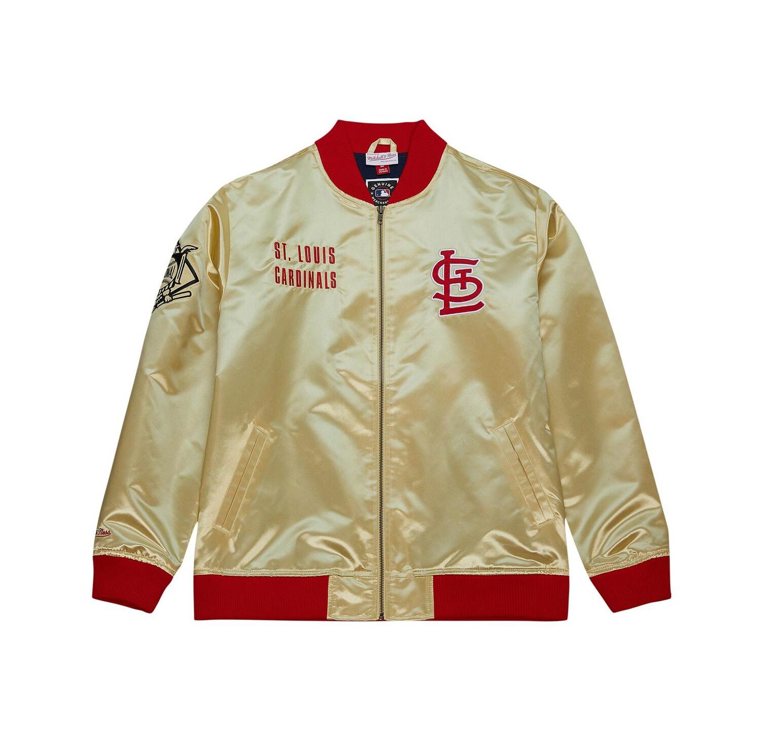 Men's Gold St. Louis Cardinals OG 2.0 Lightweight Satin Full-Zip Jacket