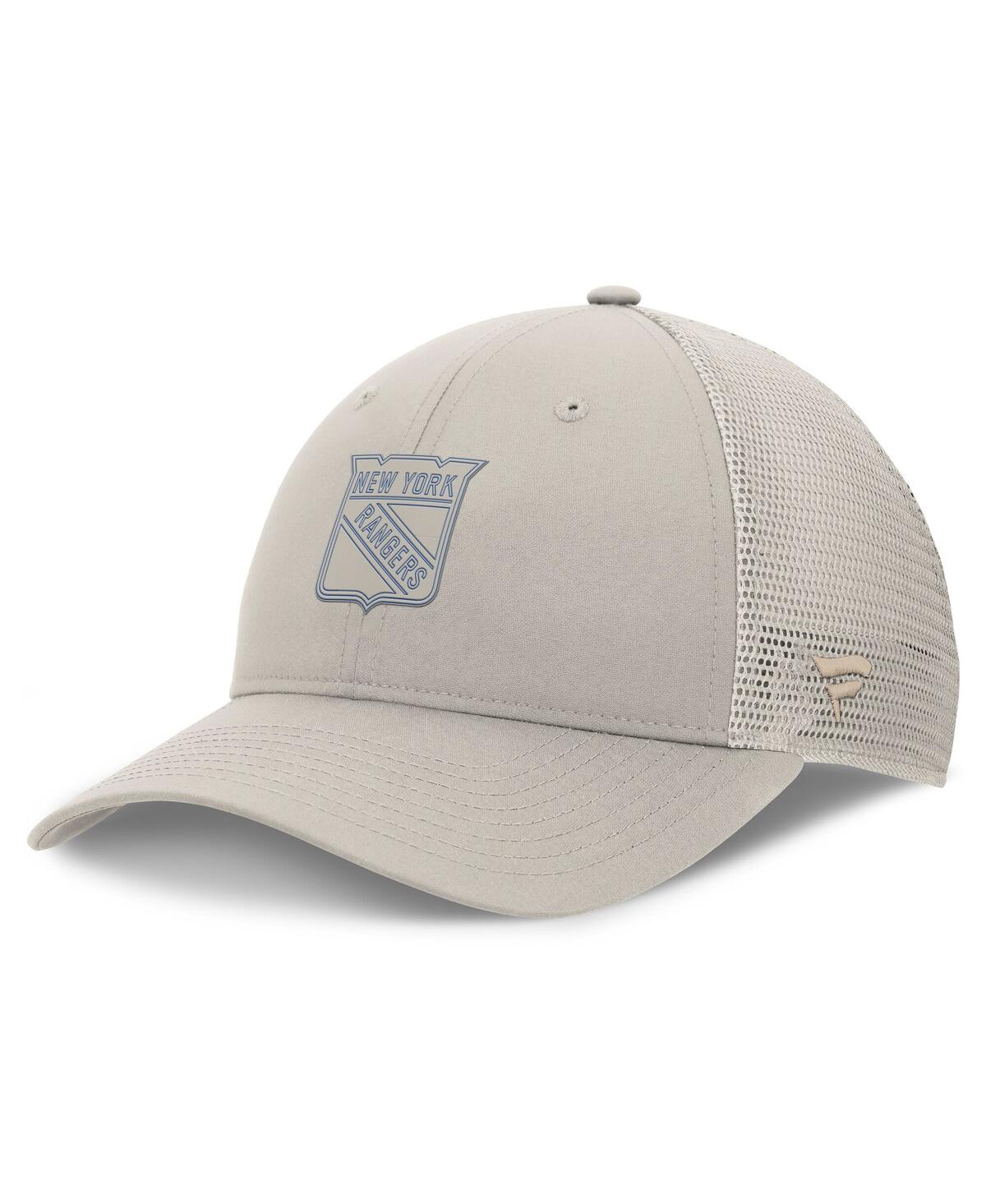 Fanatics Women's Tan New York Rangers Authentic Pro Road Trucker Adjustable Hat In Tan