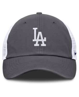 Мужская серая кепка дальнобойщика Nike Los Angeles Dodgers с регулируемой посадкой