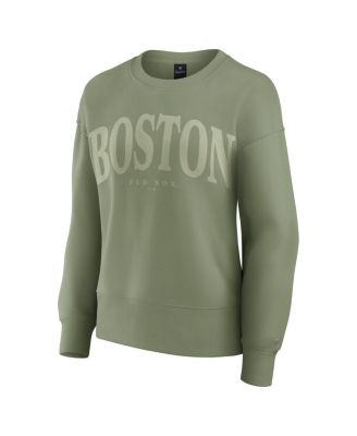 Женский пуловер Fanatics Green Boston Red Sox Elements с обтекаемым верхом