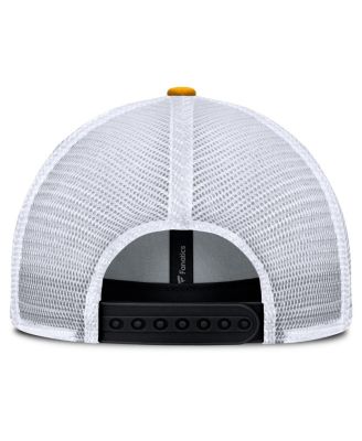 Men's Black Boston Bruins Fundamental One-Time Trucker Adjustable Hat