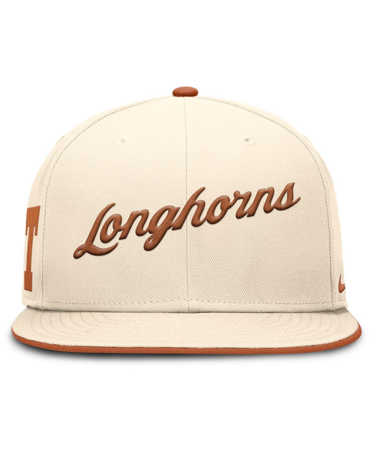 Nike Men's Natural Texas Longhorns Primetime True Performance Fitted Hat