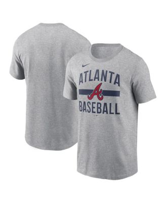 Nike - Men's Heather Gray Atlanta Braves Arched T-shirt