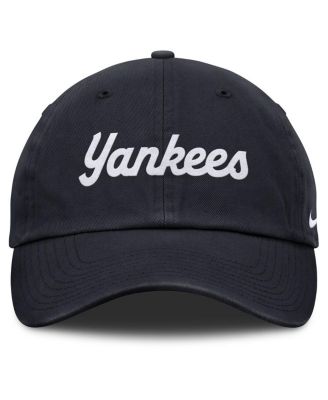 Женская темно-синяя кепка Nike New York Yankees Club с регулируемой посадкой