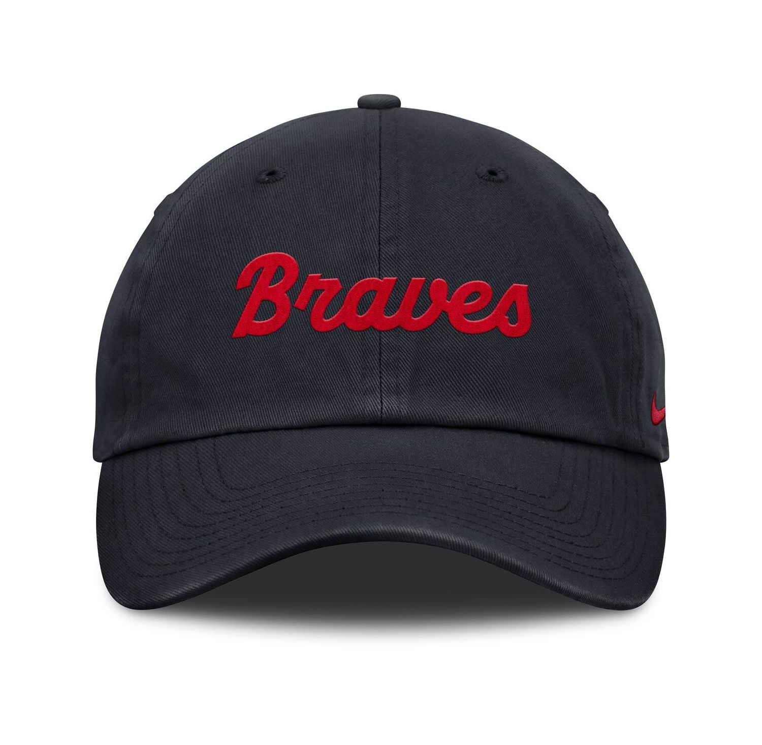 Women's Navy Atlanta Braves Club Adjustable Hat