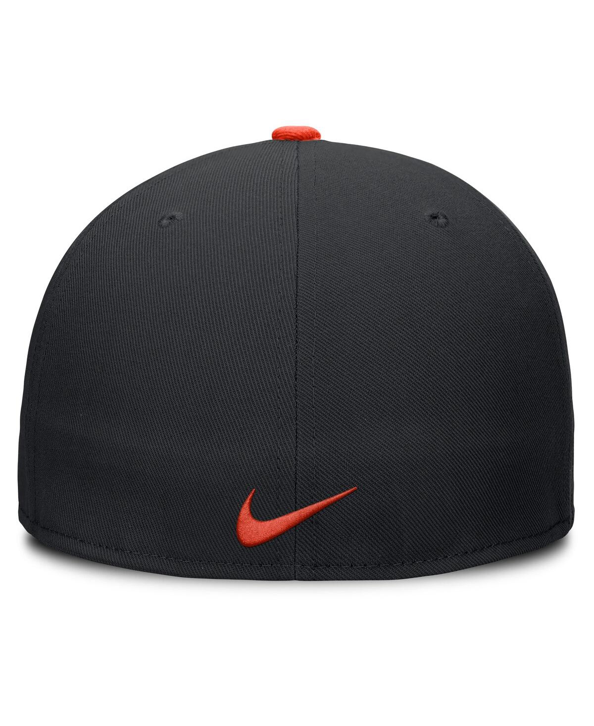 Nike Men's Black Baltimore Orioles True Performance Fitted Hat In Black