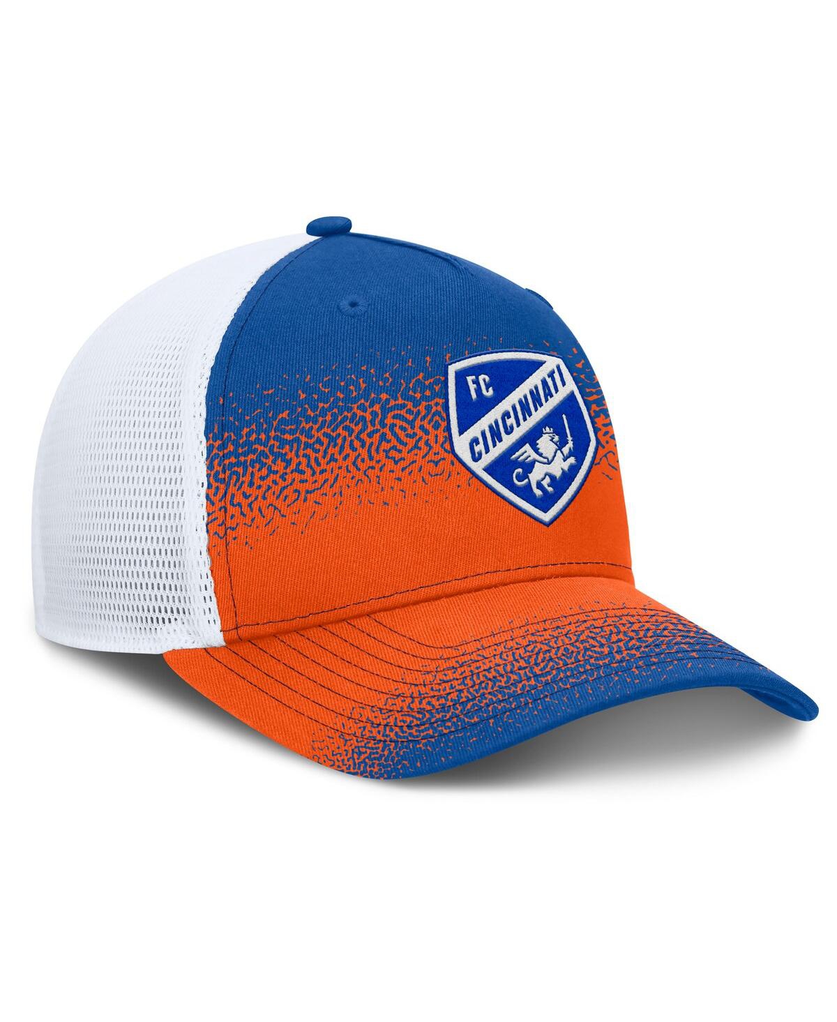 Fanatics Men's Blue Fc Cincinnati Libero Trucker Adjustable Hat In Blue