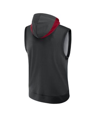 Men's Black Arizona Diamondbacks Authentic Collection Performance Sleeveless Pullover Hoodie