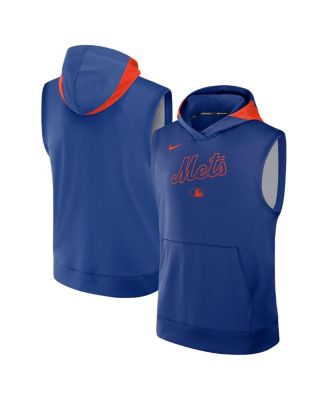 Nike - Men's Royal New York Mets Authentic Collection Performance Sleeveless Pullover Hoodie