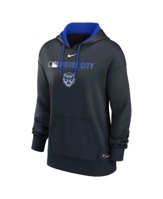 Women's Navy Detroit Tigers Authentic Collection City Connect Performance Pullover Hoodie