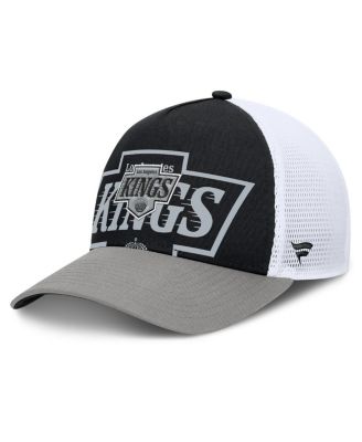 Fanatics - Men's Black/Silver Los Angeles Kings Authentic Pro A-Frame Rink Adjustable Hat