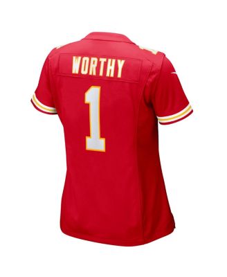 Women's Xavier Worthy Red Kansas City Chiefs Game Jersey