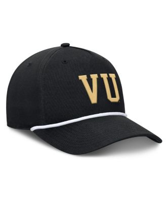 Men's Black Vanderbilt Commodores Foul Ball Rope Adjustable Hat
