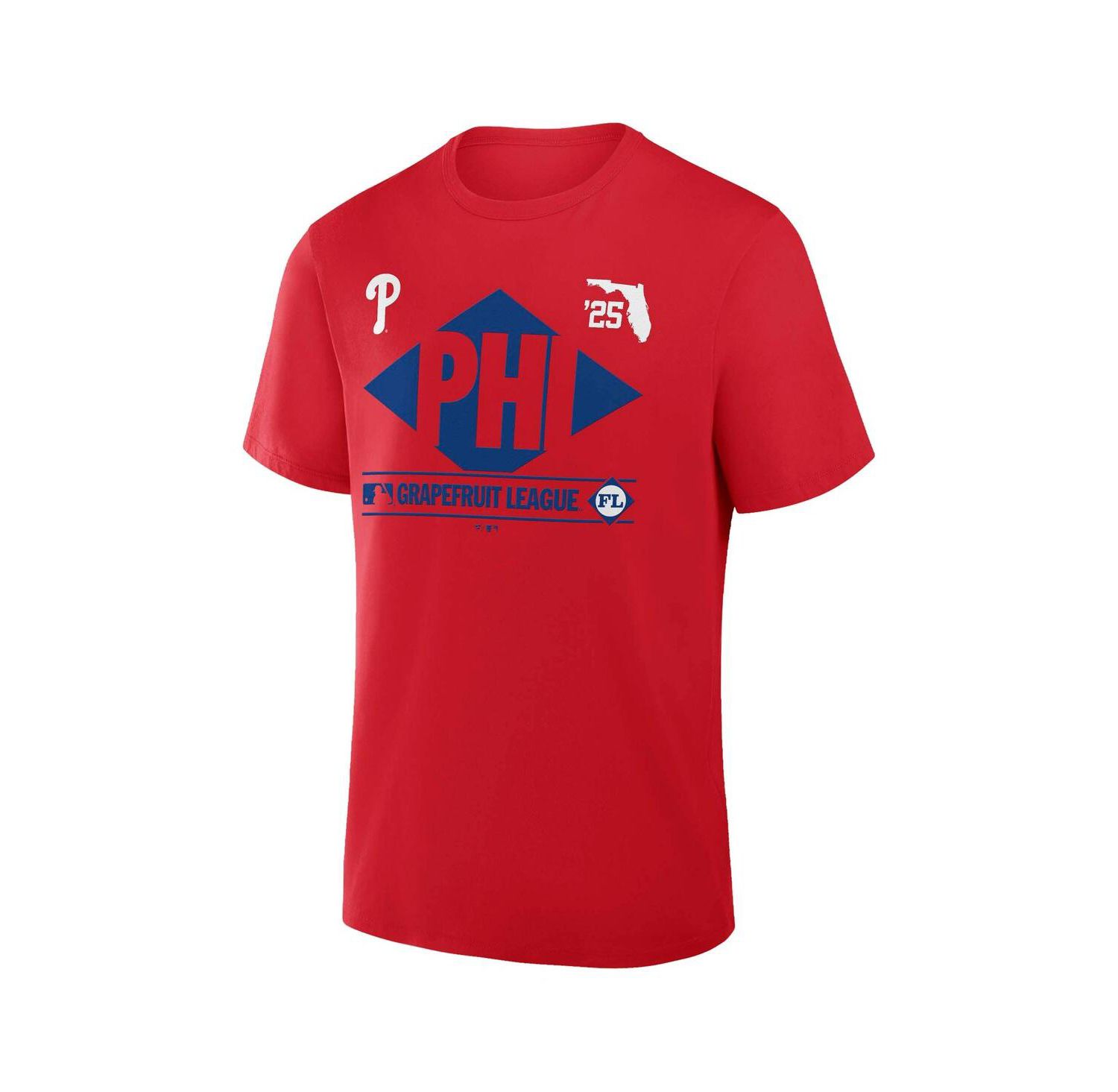 Men's Red Philadelphia Phillies 2025 Spring Training Grapefruit League True Icon T-Shirt